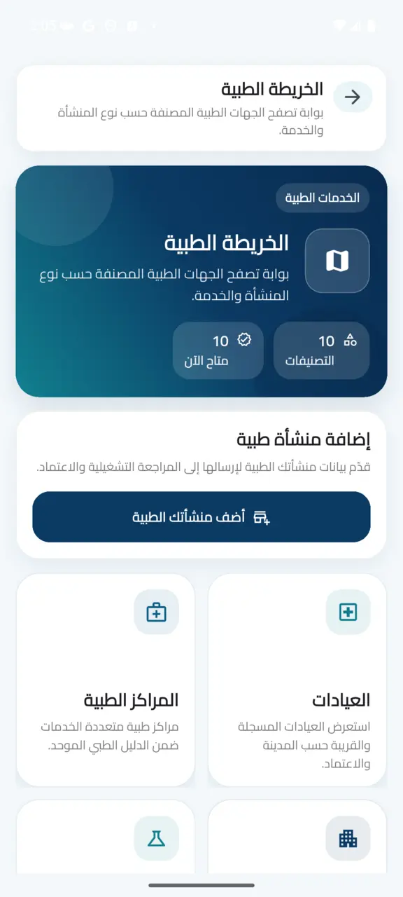 الخريطة الطبية